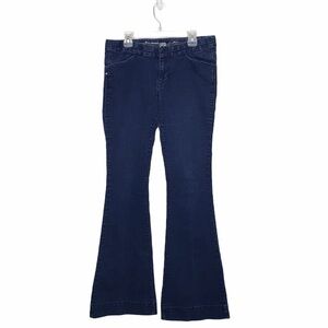 Express Stella Blue Low Rise Flare Jeans